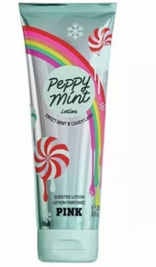 Victorias Secret Pink Peppy Mint Lotion 8 fl oz Great Stocking Stuffer/Present - Picture 1 of 1