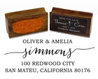Printtoo Address Return Wedding Reception Custom Wood Rubber Stamp-PSW-113A