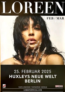 LOREEN 2025 BERLIN - orig. Concert Poster - Konzert Plakat - DIN A1 - Picture 1 of 1