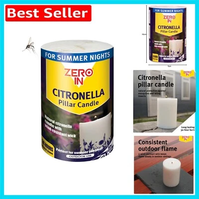 Versatile Round Citronella Candle for Outdoor Spaces - Natural Insect Control - Image 1 of 4