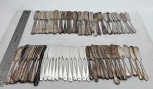 Lot of 75 Assorted Vintage Silverplate Butter Spreaders - Lot#323 - Picture 1 of 3