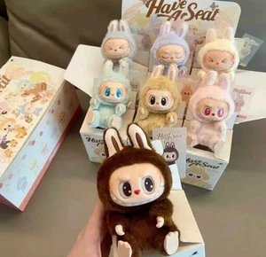 POP MART LABUBU The Monsters Exciting Macaron Plush Dolls Toy Keychain Genuine - Picture 1 of 1