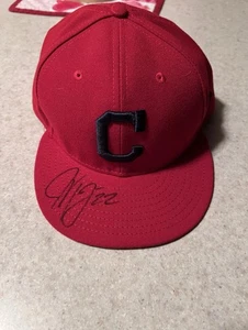Jason Kipnis Signed Cleveland Indians Fitted Hat Block C Autograph Auto - Picture 1 of 7
