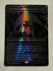 MTG ONE 345 Elesh Norn, Mother of Machines NM EN Oil Slick Raised Foil - Picture 1 of 2