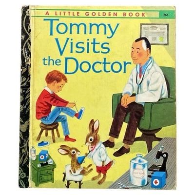 Vintage Little Golden Book Tommy Visits the Doctor 1974 Richard Scarry Hardcover - Image 1 of 4