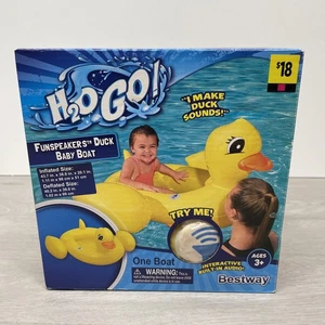 H20 Go! Duck Ride On Water Toy / Duck Quack Suona Nuovo / Divertente Giocattolo Piscina - Foto 1 di 2
