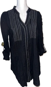 New Style & Co. Tunic Black Size 14W Long sleeve New - Picture 1 of 9