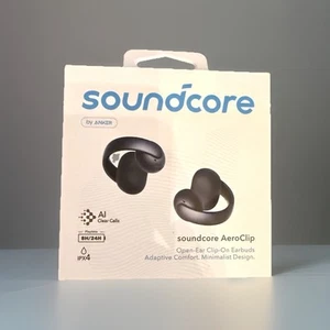 Soundcore AeroClip Open-Ear Earbuds Clip-On Headphones 4 Mic AI-Boost | 4820 NEW - Photo 1 sur 1