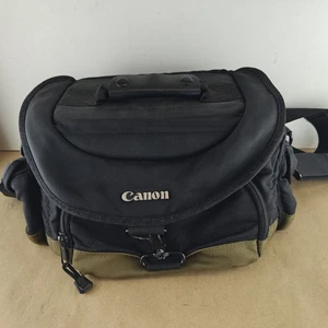 Canon Large Camera And Lens Photography Bag DSLR Black And Olive - Picture 1 of 8
