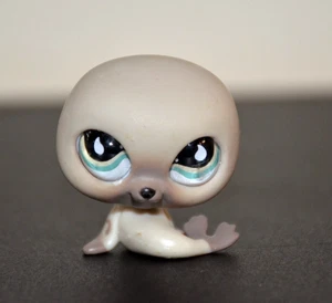 Littlest Pet Shop LPS Hasbro #342 Grey Seal Blue Eyes 2007 G2 (Arctic Adventure) - Picture 1 of 6
