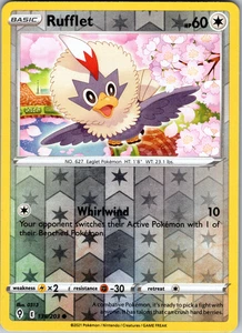 Rufflet Reverse Holo 136/203 SWSH07: Evolving Skies Common - NM - Picture 1 of 2