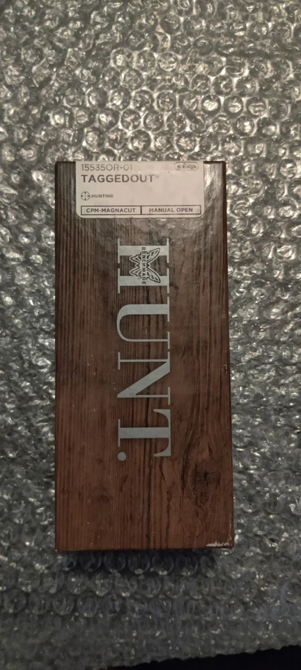 Benchmade HUNT Taggedout Folding Knife 15535OR-01 Orange Carbon Fiber Handle