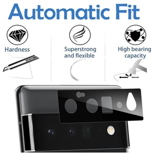 Für Google Pixel 6 Pro Kamera Linse Schutz Rückseite Hartglas Full Coverage - Bild 1 von 9