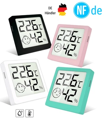 Digital Thermo-Hygrometer Thermometer Luftfeuchtigkeit 1-5er PACK NFde® - Bild 1 von 4