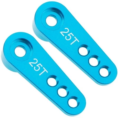 2pcs 25T Steering Servo Horn Arm for Futaba HSP HPI Wltoys RC 1:8 1:10 Car/Boat - Image 1 of 4