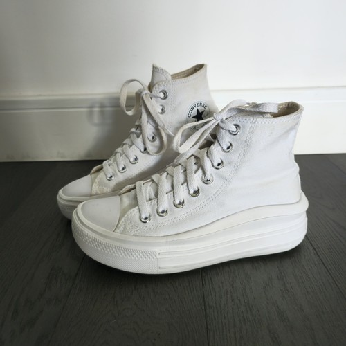 Converse donna Chuck Taylor All Star platform bianche taglia UK 3 5 EU 36