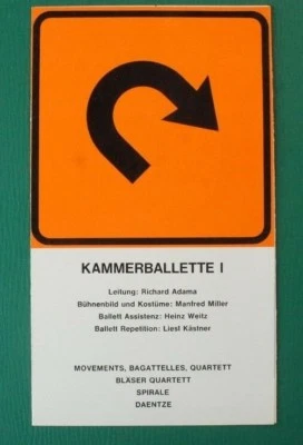 Theater Bremen 1960er Jahre Theaterprospekt Kammerballette I  Prospekt  B-12413 - Bild 1 von 4