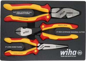 Wiha 32960 3 Piece Insulated Pliers and Cutters Tray Set - Picture 1 of 1
