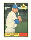 1961 Topps #141 Billy Williams RC Rookie Chicago Cubs Baseball Card Auto ID:7177