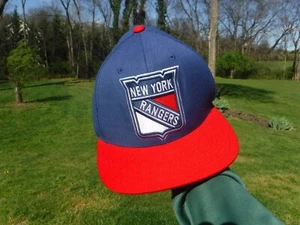 NEW W/O TAGS! NEW YORK RANGERS VINTAGE ICE HOCKEY NHL MITCHELL & NESS CAP HAT! - Picture 1 of 13