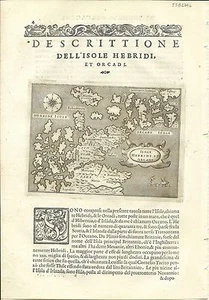 Antique maps, Isole Hebride et Orcade [Porcacchi, 1576] - Picture 1 of 1