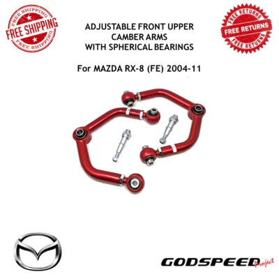 Godspeed Adj. Brazos inclinables superiores delanteros rodamientos esféricos para Mazda RX-8 2004-11 Foto 1 de 4