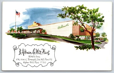 Artist Conception~White Plains New York~B Altman & Co Store~Vintage Postcard - Image 1 of 2