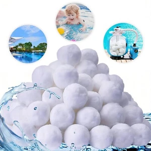 1.54 Lbs Pool Filter Balls, Pool Filter Sand Eco-Friendly Filter Media for Sw... - Picture 1 of 7