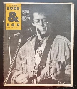 LOU REED COVER, ERIC CLAPTON, No. 2 / 1990, CZECH MUSIC MAGAZINE ROCK & POP - Picture 1 of 12