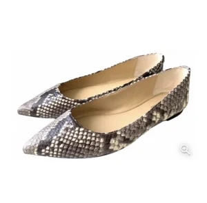 Michael Kors Arianna Flat Snake Print SHOES US  6.5 NEW IN BOX Natural - Picture 1 of 3
