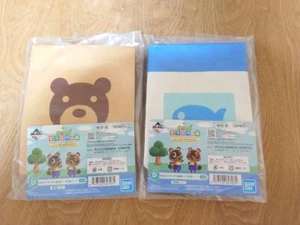 Animal Crossing New Horizons borsa di carta stile set di 2 Bandai - Foto 1 di 3