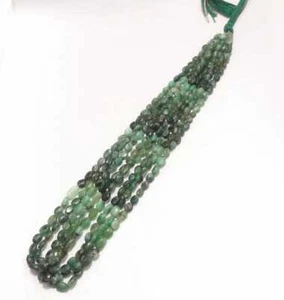 4 mm To 7.5 mm-Avg Emerald Plain Smooth Sapoota beads Avg-16'' Strand Around-60 - Picture 1 of 6