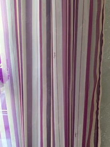 Esprit Fertigschal Dekoschal Schlaufenschal Lila Weiß Gardine 140x250cm - Bild 1 von 4