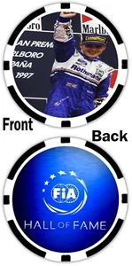 JACQUES VILLENEUVE - FIA HALL OF FAME - POKER CHIP - FORMULA 1 , F1 , BOXCARS - Bild 1 von 2