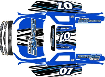 BIG FLEX 30 GRADOS NORTE 5t HPI Hoonage envoltura calcomanías pegatinas rayas V2 ROVAN Foto 1 de 4