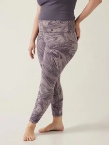 Athleta PLUS 1X Transcend 7/8 Tight Leggings, Purple BARELY-THERE Workout Pants - Picture 1 of 6