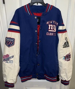 Chaqueta Universitaria 2XL De Colección Para Hombre G-III Super Bowl Royal New York Giants SB Ajuste Completo - Imagen 1 de 19