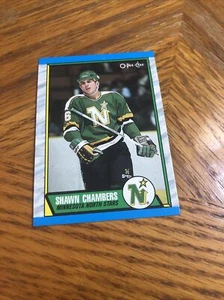 1989-90 O-PEE-CHEE SHAWN CHAMBERS MINNESOTA NORTH STARS #142 Set Break - Picture 1 of 3