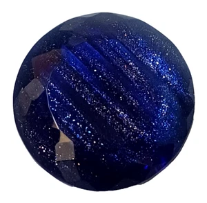 Piedra solar rutilada azul grande 70,5 quilates Anillo y colgante de forma redonda de piedras preciosas sueltas - Imagen 1 de 6