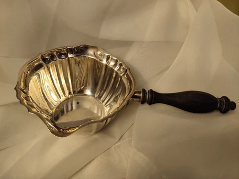 Gorham Sterling Silver Chippendale Pattern Brandy Warmer Sauce Gravy Server Boat Cover