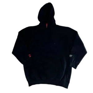 Jnco Hoodie Boys Large Black Tribal Crown Sweatshirt 90s Y2K Hip Hop Embroidered - Picture 1 of 10