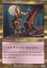 4x T-Chinese Llanowar Dead ~ Near Mint Apocalypse Foreign MTG Magic x4 4 Ultimat