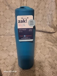 Zak! 20oz Dark Teal Water Bottle - Insulated Stainless Steel - 20oz - Leak Proof - Picture 1 of 8