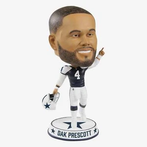 Dak Prescott Dallas Cowboys Retro Uniform Bighead Bobblehead NFL Football - Picture 1 of 1