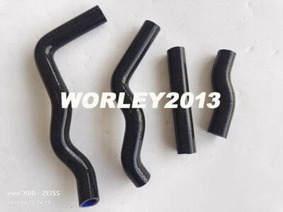 Manguera radiador silicona negra para Kawasaki KLX300 KLX300R 1997-2008 Foto 1 de 4