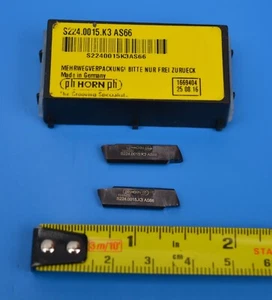 PH HORN S224.0015.K3 AS66 Insertos ranurados indexables x 2. Ancho 3mm - Imagen 1 de 3