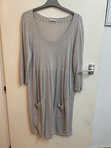 The White Company dress pale silver grey size XL FAST FREE DELIVERY - Picture 1 of 8