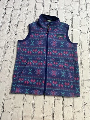L.L.BEAN Girl's Fleece Vest  Size S (8) - Image 1 of 4