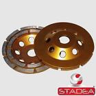 Stadea Diamond Cup Wheel - Double Row - Series Standard C - 5/8"11 T - Yellow
