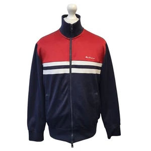 Ben Sherman Track Jacket Blue & Red Full Zip UK Men's Size M J764 - Picture 1 of 5